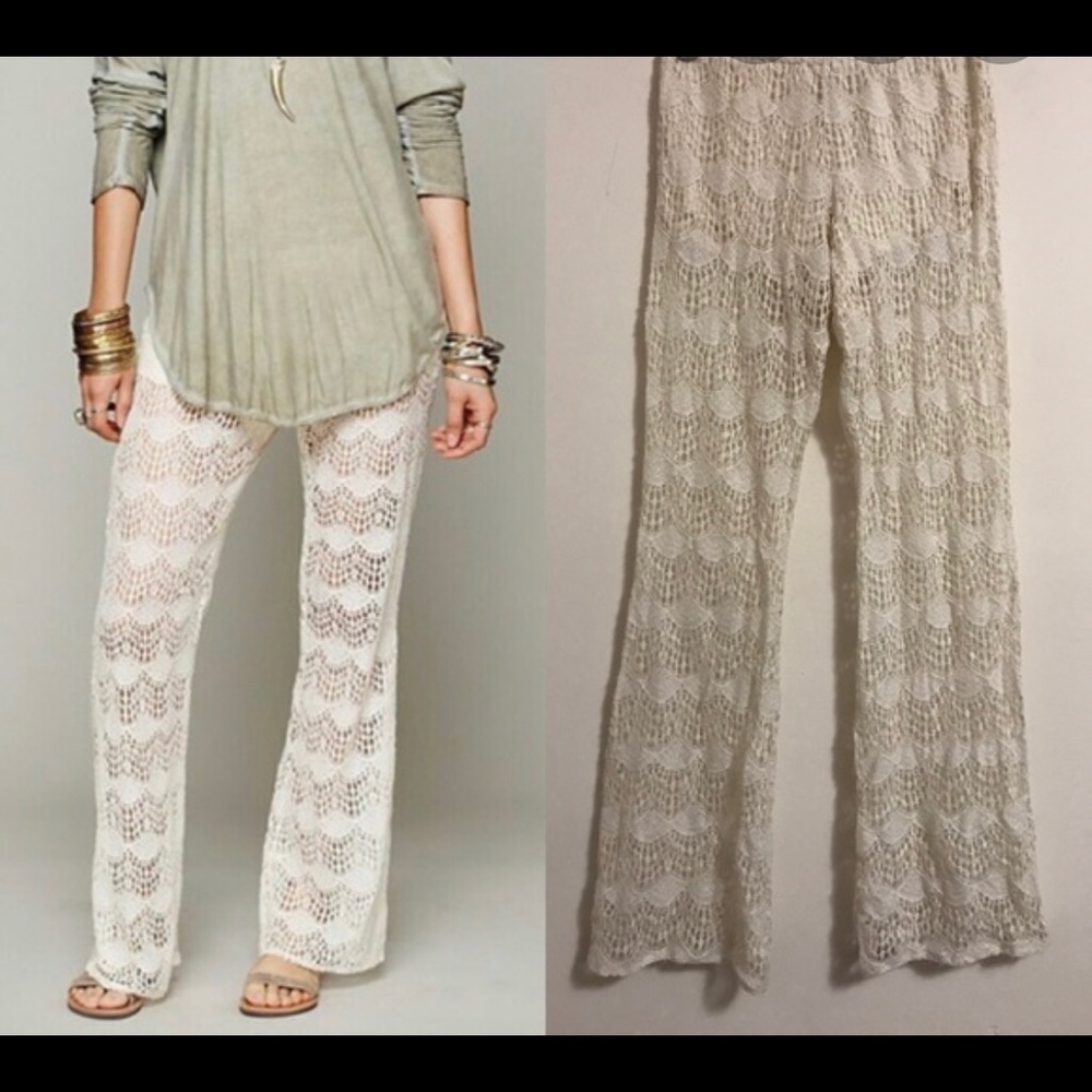 Jens Pirate booty lace pants in black